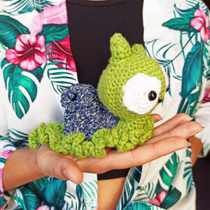 Amigurumi-lumaca-Sluggy-di-lato