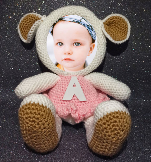 Cornice-Portafoto-all´uncinetto-Amigurumi-Capretta