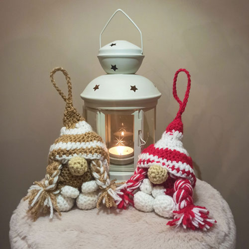 Palline-di-Natale-all´uncinetto-a-forma-di-Amigurumi-Gnomi