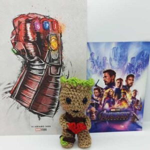 Amigurumi-Marvel-Groot-Uncinetto