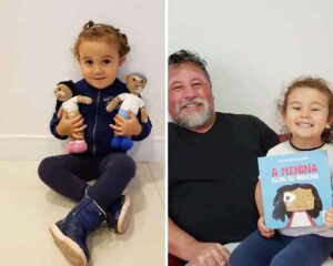 Top 10 lavori all´uncinetto e a maglia nel mondo - João Stanganelli Junior vitiligine con bimba